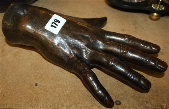 Bronze hand